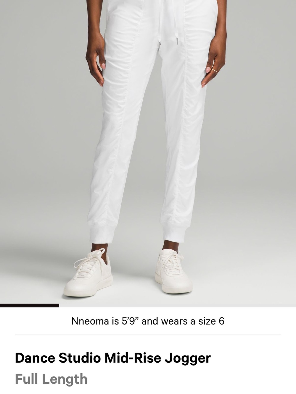 lululemon athletica White Dance Studio Mid-Rise Jogger